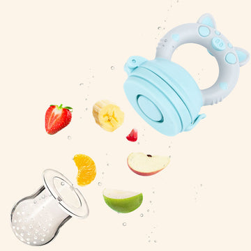 Soft Silicone Baby Teether Toy With Fruit Texture
