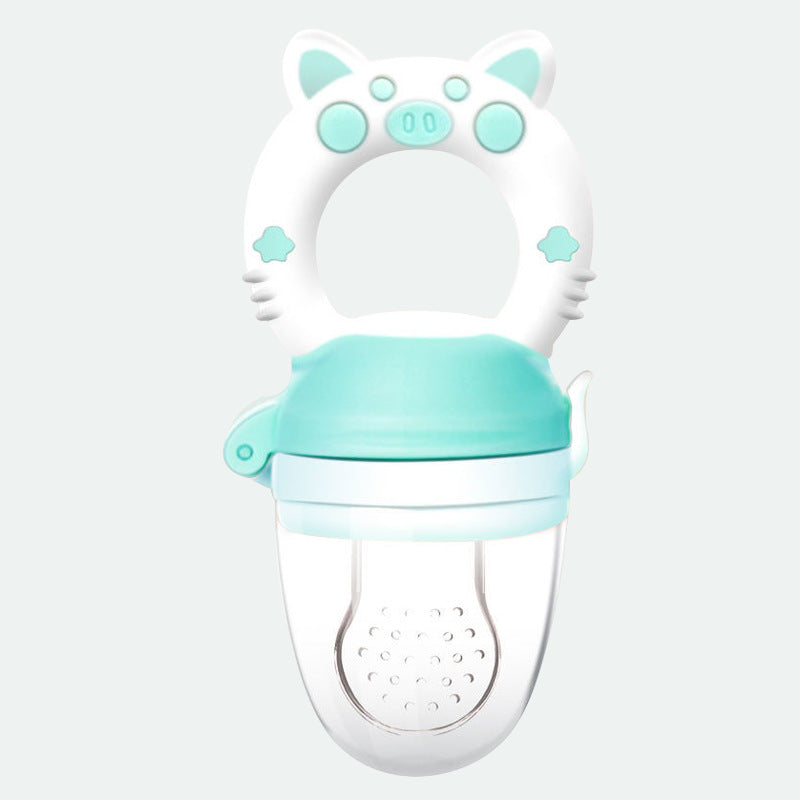 Soft Silicone Baby Teether Toy With Fruit Texture